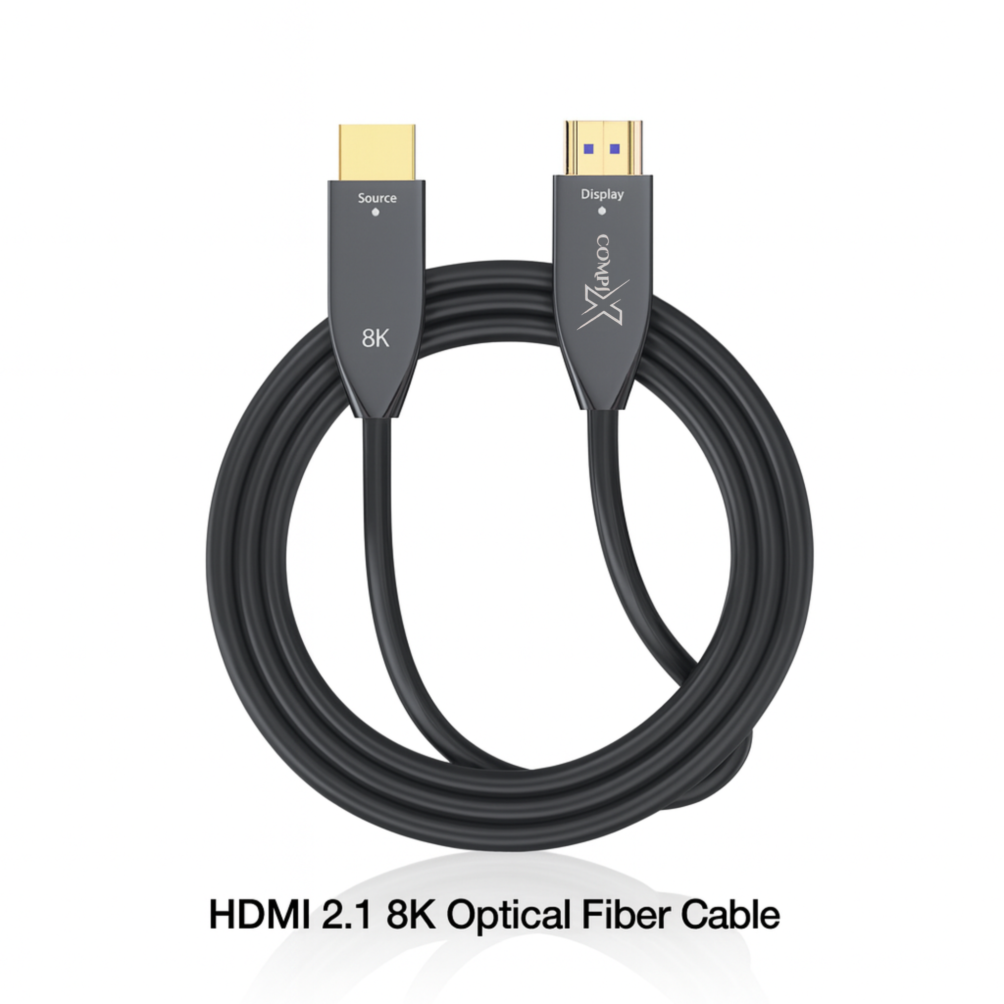 HDMI 2.1 Fiber Optic Cable 50M, High-Speed HDMI Cord 48Gbps, 8K@60Hz, 4K@120/144Hz, Active Optical Supports eARC/Dolby/HDR 10+/HDCP, Compatible with PS5/PS4, Xbox, MacBook Pro, Projector, TV - Image 3