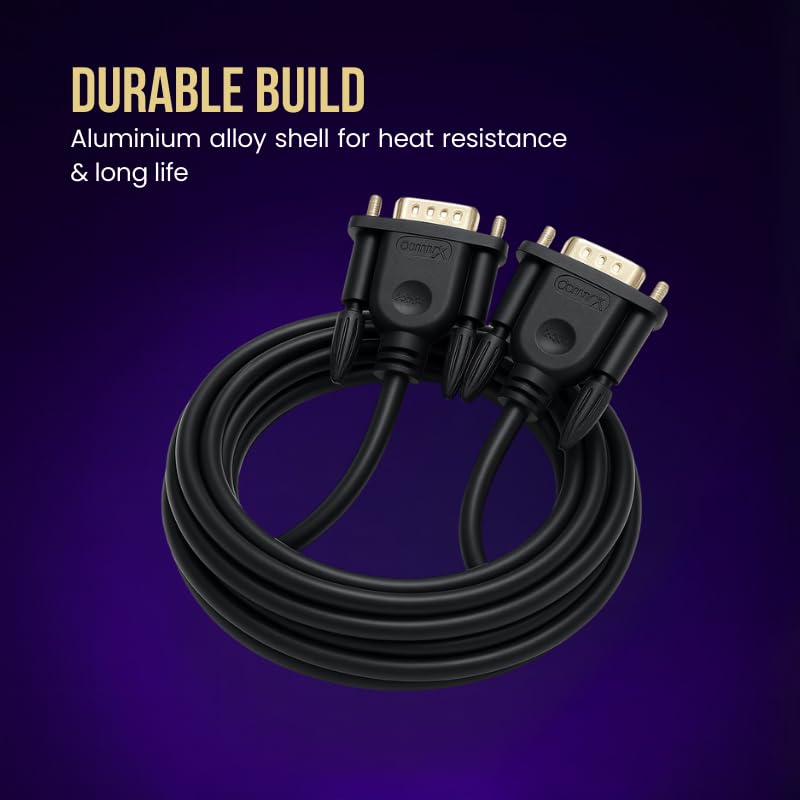 COMPIX VGA Cable 15-Pin Male to Male 1080P Full HD Gold-Plated Shielded Monitor & Projector Cable (Multiple Lengths) - Image 2