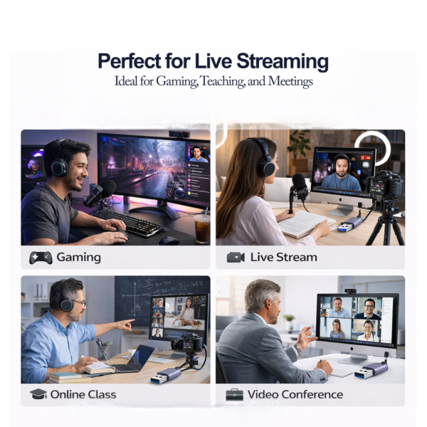 COMPIX USB / Type-C 3.0 2-in-1 4K Video Capture Card