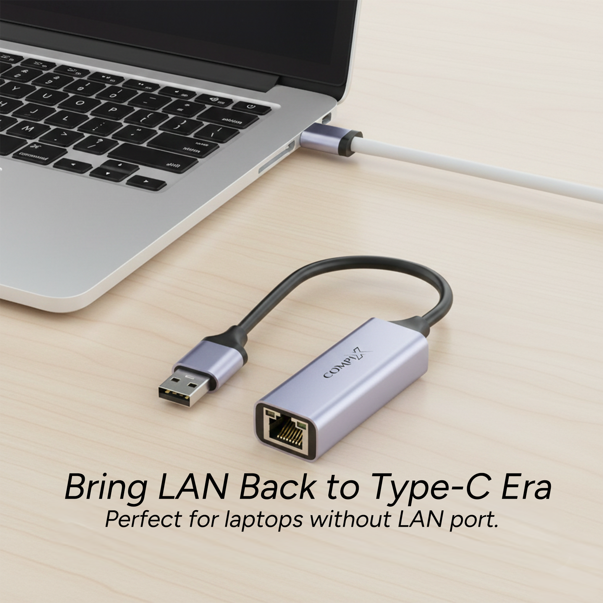COMPIX USB 3.0 to Ethernet Adapter RJ45 Gigabit 1000Mbps LAN Converter with LED & Aluminium Shell for MacBook, iPad, Windows Laptop, PS5 & Switch - Image 9