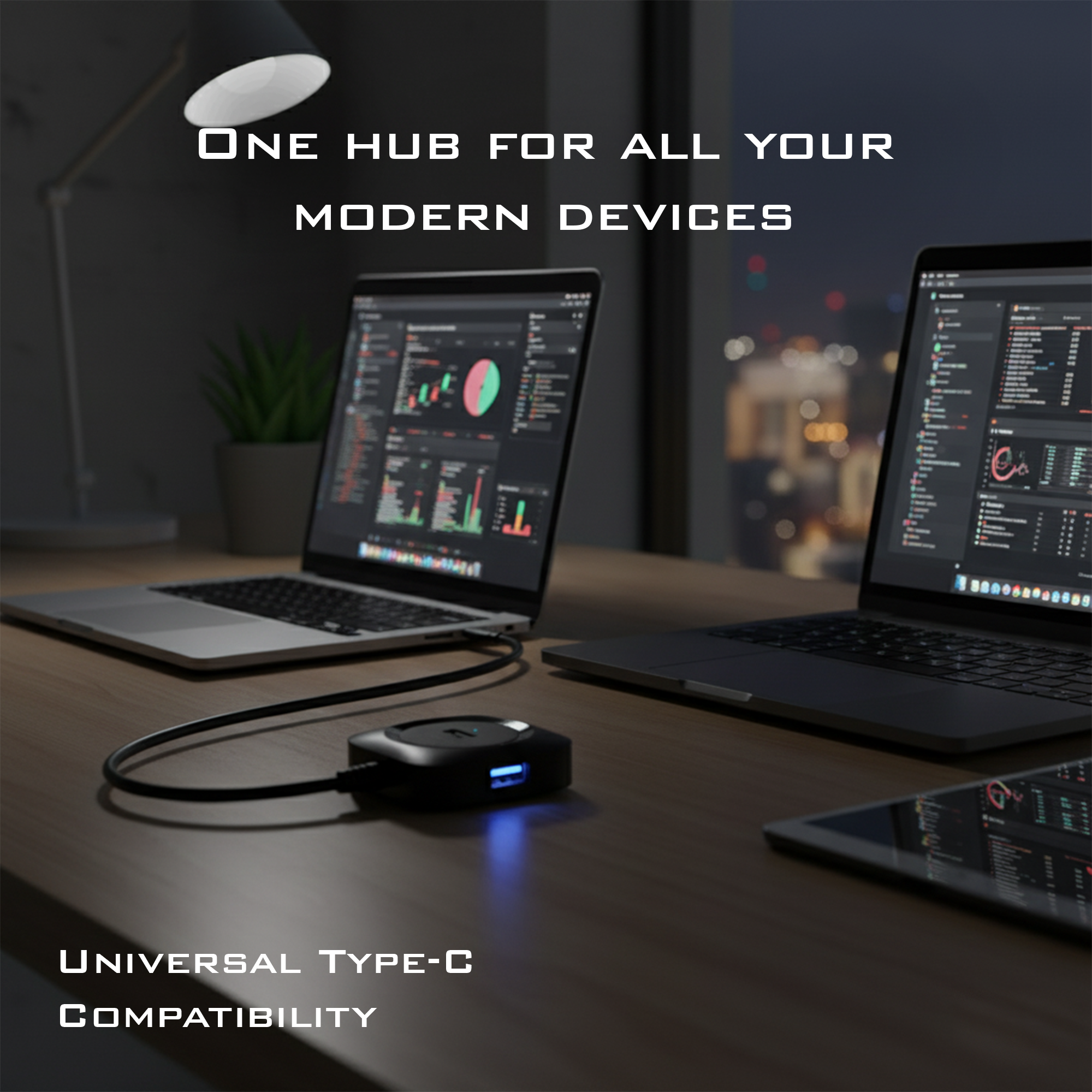 COMPIX USB 3.0 4-Port Hub 5Gbps High-Speed Multiport Adapter with 1m Cable, LED Indicator & Micro-USB Power Input for Laptop, PC, MacBook, PS5 & Smart TV - Image 6