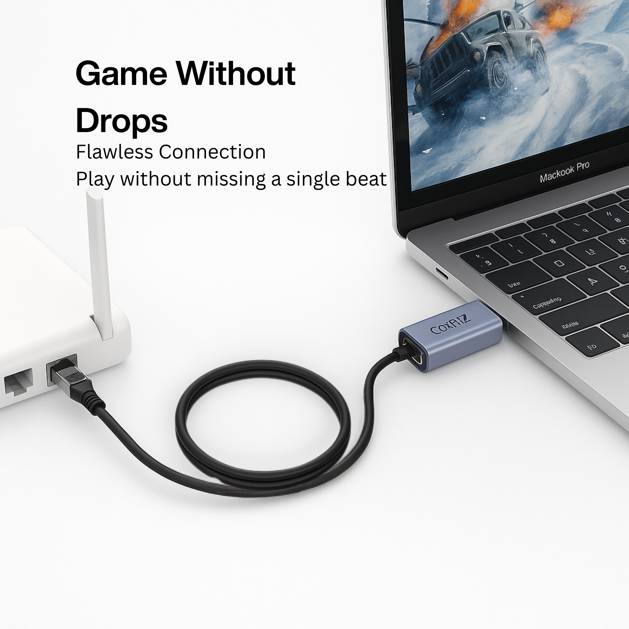 COMPIX Cat6 Ethernet Cable RJ45 LAN Patch Cord – 1000Mbps 250MHz – Gold Plated – Fluke Tested - Image 4