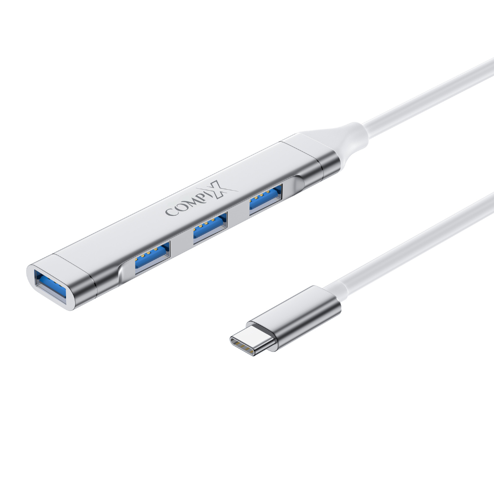 COMPIX Type-C 3.0 4-Port USB Hub (3×USB 2.0 + 1×USB 3.0)