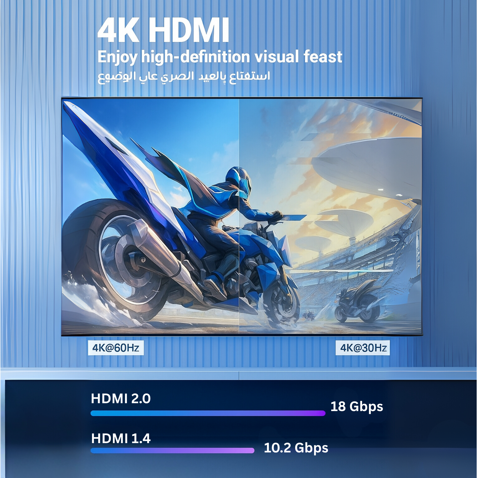 COMPIX HDMI 2.0 M/M Cable – 4K UHD Gold-Plated - Image 8