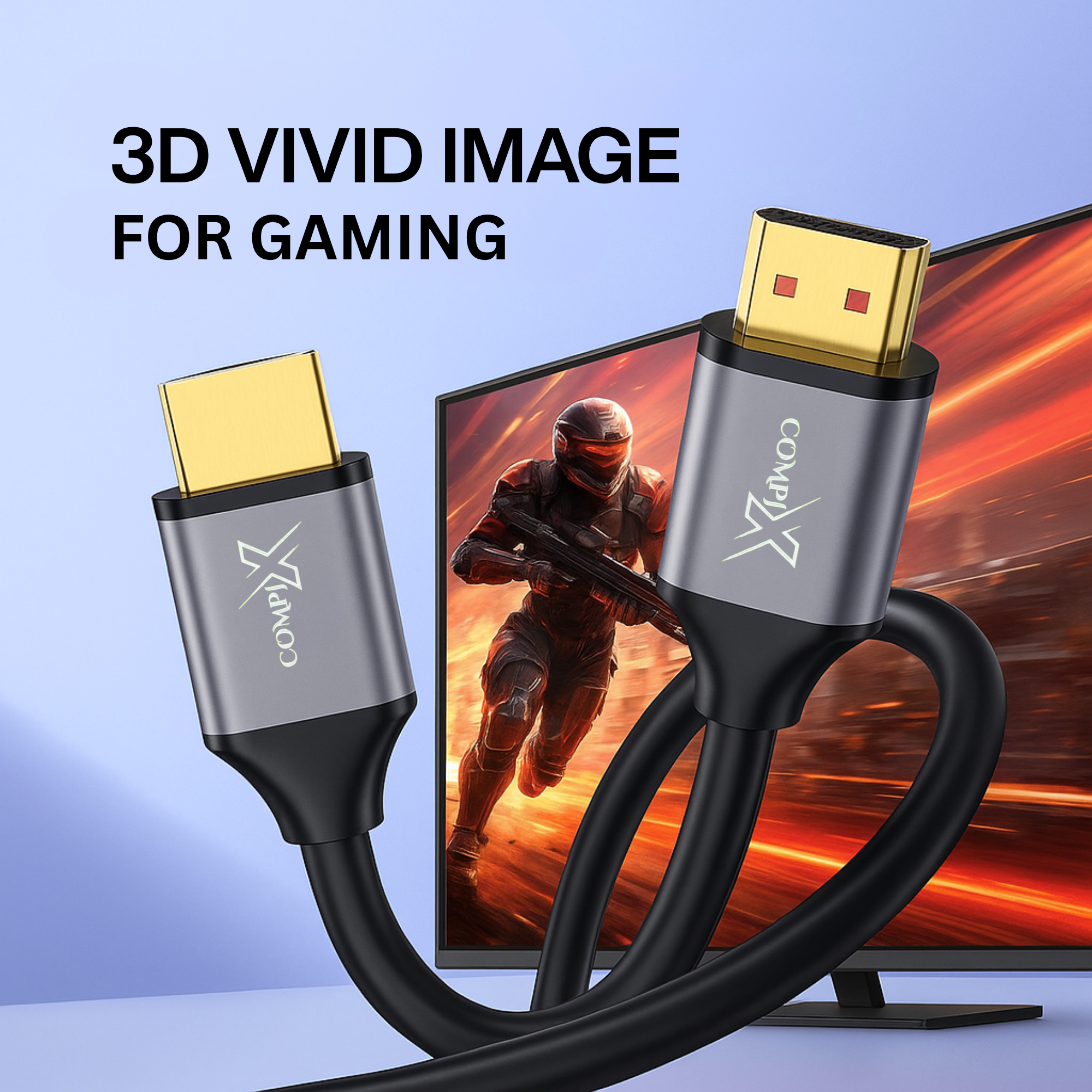 COMPIX HDMI 2.0 M/M Cable – 4K UHD Gold-Plated - Image 2