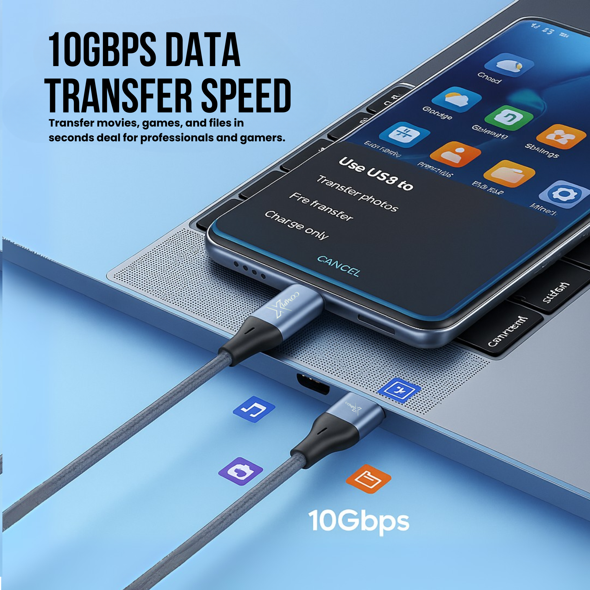 HDMI 2.1 Fiber Optic Cable 50M, High-Speed HDMI Cord 48Gbps, 8K@60Hz, 4K@120/144Hz, Active Optical Supports eARC/Dolby/HDR 10+/HDCP, Compatible with PS5/PS4, Xbox, MacBook Pro, Projector, TV - Image 2